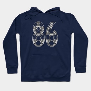 Soccer Number 86 Soccer Jersey #86 Soccer Mom Player Fan Hoodie